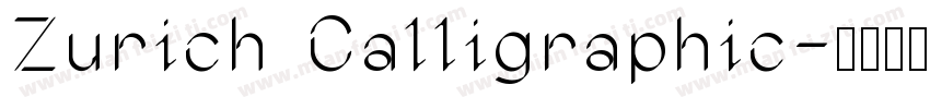 Zurich Calligraphic字体转换
